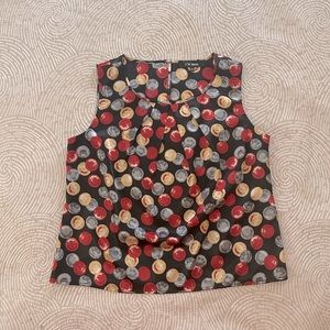 Le Suit Separates Large sleeveless top with gemstone pattern